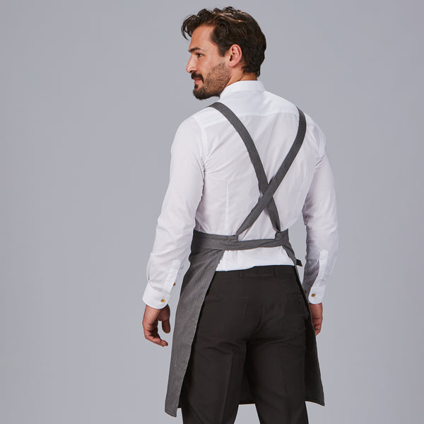 Avental de Peito com Bolsos Estilo Carteira em Sarga Reciclada 88x74 cm-RAG-Tailors-Fardas-e-Uniformes-Vestuario-Pro