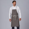 Avental de Peito com Cordão Entrançado 88x74cm-Cinzento Marengo-139-UD-RAG-Tailors-Fardas-e-Uniformes-Vestuario-Pro