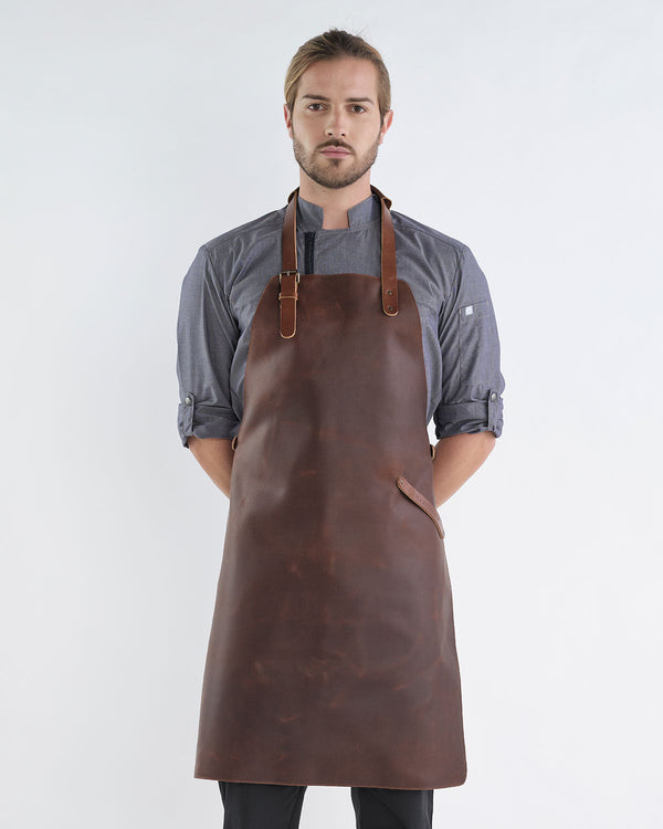 Avental de Peito em Couro-Leather-Único-RAG-Tailors-Fardas-e-Uniformes-Vestuario-Pro