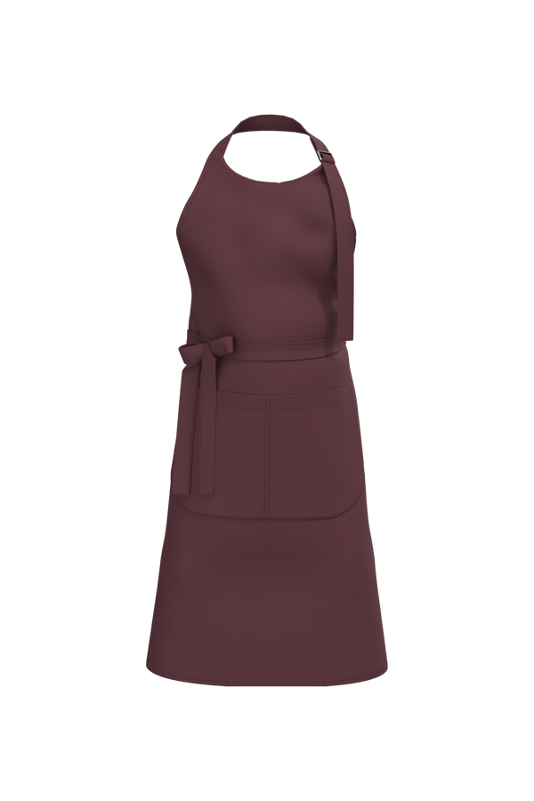 Avental em algodão biológico-Dark Cherry-One Size-RAG-Tailors-Fardas-e-Uniformes-Vestuario-Pro