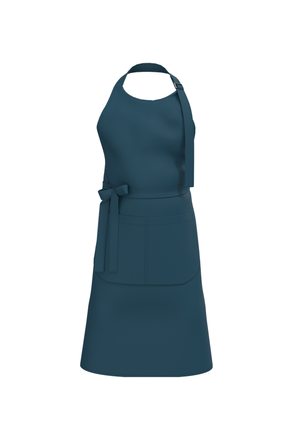 Avental em algodão biológico-Peacock Blue-One Size-RAG-Tailors-Fardas-e-Uniformes-Vestuario-Pro