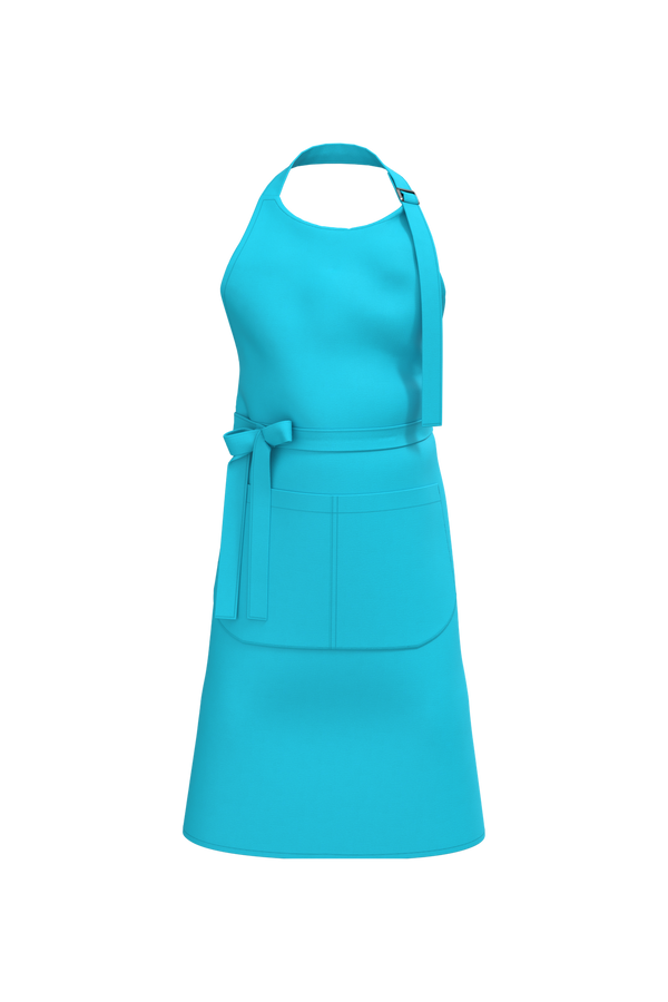 Avental em algodão biológico-Sea Turquoise-One Size-RAG-Tailors-Fardas-e-Uniformes-Vestuario-Pro