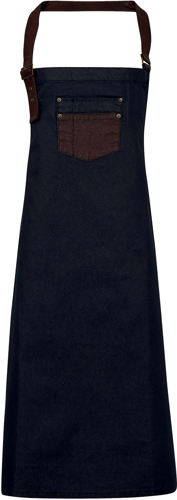 Avental em imitação de pele Industry-Indigo / Castanho Denim-Único-RAG-Tailors-Fardas-e-Uniformes-Vestuario-Pro