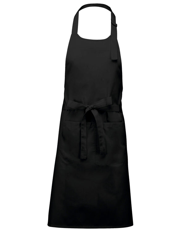 Avental poliéster/algodão lavável a alta temperatura-Black-Único-RAG-Tailors-Fardas-e-Uniformes-Vestuario-Pro