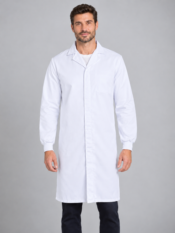 BATA COM BOTÕES AUTOMÁTICOS-Branco-XS-RAG-Tailors-Fardas-e-Uniformes-Vestuario-Pro