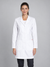 BATA STRETCH CURTA MULHER-Branco-XS-RAG-Tailors-Fardas-e-Uniformes-Vestuario-Pro