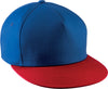 BONÉ SNAPBACK - 5 PAINÉIS-Royal Azul / Vermelho-One Size-RAG-Tailors-Fardas-e-Uniformes-Vestuario-Pro