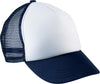 BONÉ TRUCKER CRIANÇA - 5 PAINÉIS-Branco / Azul Marinho-One Size-RAG-Tailors-Fardas-e-Uniformes-Vestuario-Pro