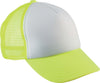 BONÉ TRUCKER CRIANÇA - 5 PAINÉIS-Branco / Fluorescent Amarelo-One Size-RAG-Tailors-Fardas-e-Uniformes-Vestuario-Pro