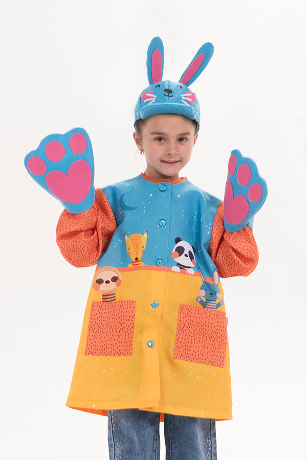Bata Infantil Animais Zoo com Botões-RAG-Tailors-Fardas-e-Uniformes-Vestuario-Pro