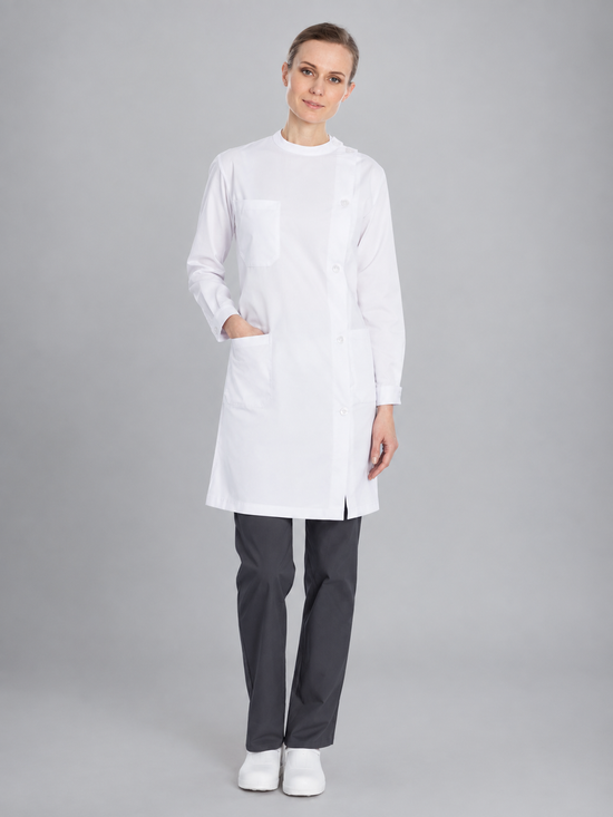 Bata Senhora Aberta ao Lado-Branco-XS-RAG-Tailors-Fardas-e-Uniformes-Vestuario-Pro