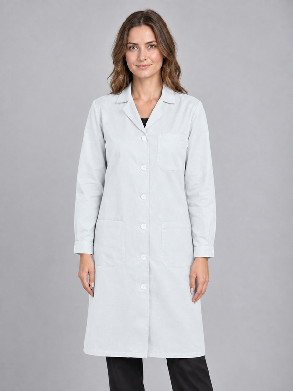 Bata Senhora m/comprida-Branco-38-RAG-Tailors-Fardas-e-Uniformes-Vestuario-Pro
