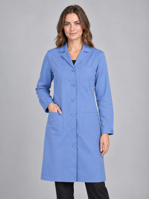 Bata Senhora m/comprida-Celeste-38-RAG-Tailors-Fardas-e-Uniformes-Vestuario-Pro