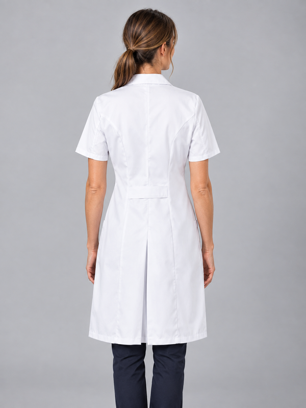 Bata Senhora m/curta Branca-RAG-Tailors-Fardas-e-Uniformes-Vestuario-Pro