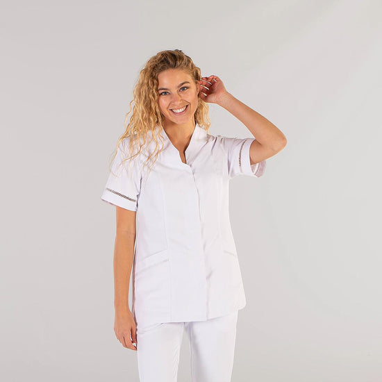 Bata curta Linda-Branco-XS-RAG-Tailors-Fardas-e-Uniformes-Vestuario-Pro