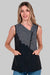 Bata de Comércio Preta e Branca Tetris Sem Mangas-Preto - 786-M-RAG-Tailors-Fardas-e-Uniformes-Vestuario-Pro