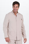 Bata de Homem Elástica com Gola Mao-Bege - 785-XS / (SP)-RAG-Tailors-Fardas-e-Uniformes-Vestuario-Pro