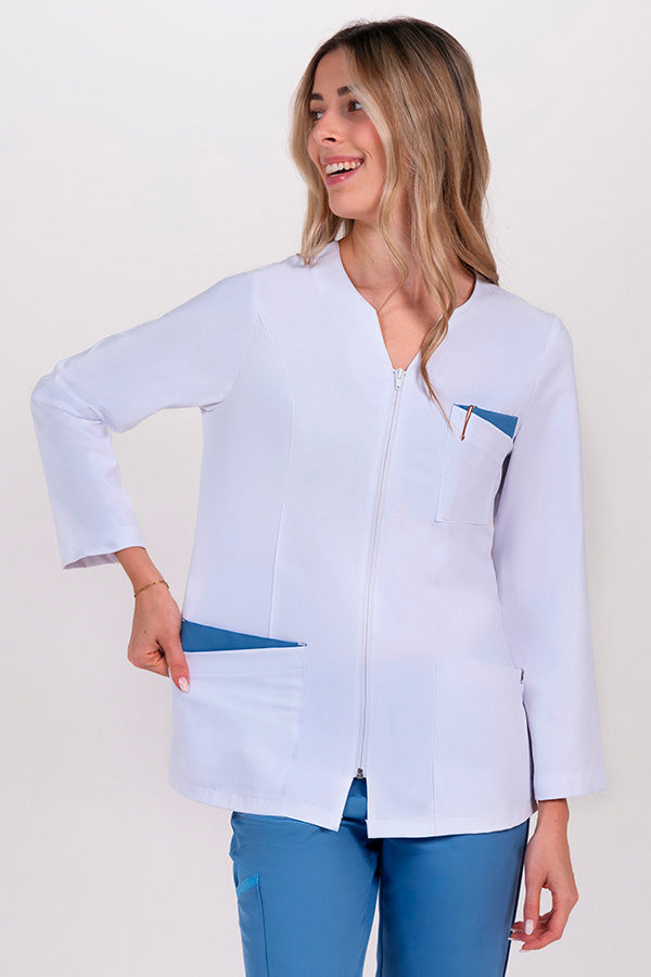 Bata de Mulher em Poliéster Elástico com Manga Comprida-RAG-Tailors-Fardas-e-Uniformes-Vestuario-Pro