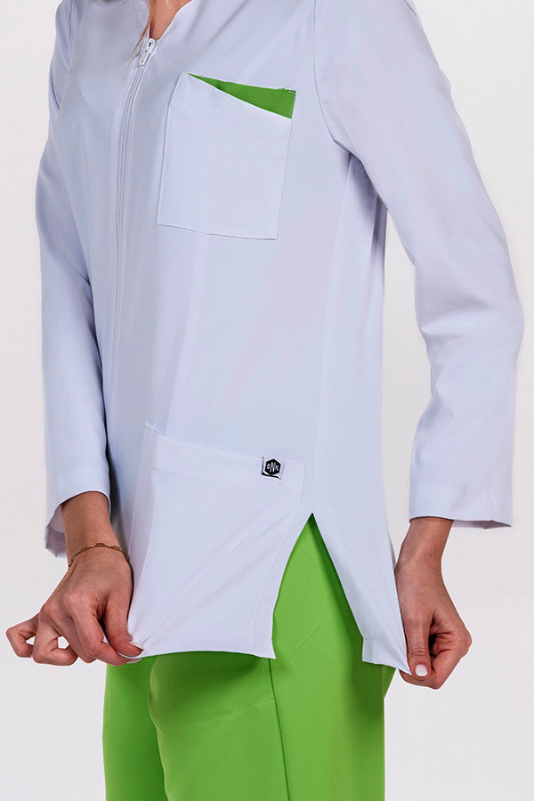 Bata de Mulher em Poliéster Elástico com Manga Comprida-RAG-Tailors-Fardas-e-Uniformes-Vestuario-Pro