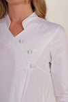 Bata de Senhora Elástica Cruzada com Botões Transparentes-RAG-Tailors-Fardas-e-Uniformes-Vestuario-Pro