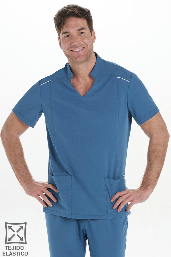 Bata de Trabalho Elástica para Homem-Verde - 408-XS / (SP)-RAG-Tailors-Fardas-e-Uniformes-Vestuario-Pro