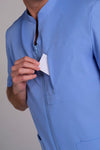 Bata de Trabalho para Homem de Manga Curta Elástica-RAG-Tailors-Fardas-e-Uniformes-Vestuario-Pro