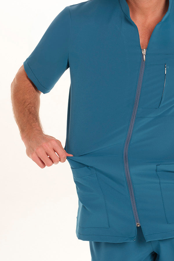 Bata de Trabalho para Homem de Manga Curta Elástica-RAG-Tailors-Fardas-e-Uniformes-Vestuario-Pro