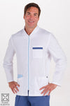 Bata de Trabalho para Homem em Sarja Elástica de Manga Comprida-Azul - 907-XS / (SP)-RAG-Tailors-Fardas-e-Uniformes-Vestuario-Pro