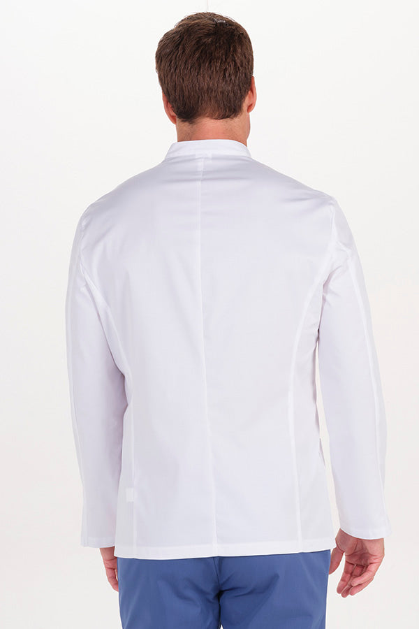 Bata de Trabalho para Homem em Sarja Elástica de Manga Comprida-RAG-Tailors-Fardas-e-Uniformes-Vestuario-Pro