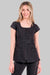 Bata de manga curta preta com fitas de cetim-Preto - 571-M-RAG-Tailors-Fardas-e-Uniformes-Vestuario-Pro