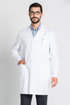 Bata médica clássica de manga comprida, masculina-Branco-36-RAG-Tailors-Fardas-e-Uniformes-Vestuario-Pro