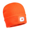 Beanie USB recarregável luz principal LED-Laranja-U-RAG-Tailors-Fardas-e-Uniformes-Vestuario-Pro