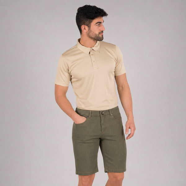 Bermuda Jeans Homem Lens-Denim Verde - 824-36-RAG-Tailors-Fardas-e-Uniformes-Vestuario-Pro