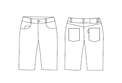 Bermuda Jeans Homem Lens-RAG-Tailors-Fardas-e-Uniformes-Vestuario-Pro
