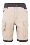 Bermudas Bicolor Multibolsos Canvas Stretch-Areia-S-RAG-Tailors-Fardas-e-Uniformes-Vestuario-Pro