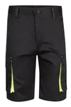 Bermudas Stretch Bicolor Multibolsos-Preto/Amarelo-34-RAG-Tailors-Fardas-e-Uniformes-Vestuario-Pro