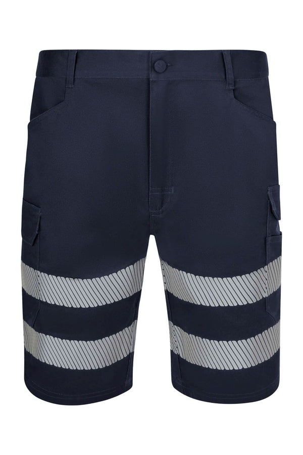 Bermudas Stretch com Faixas Segmentadas de Visibilidade Melhorada-Azul Navy - 61-XS-RAG-Tailors-Fardas-e-Uniformes-Vestuario-Pro