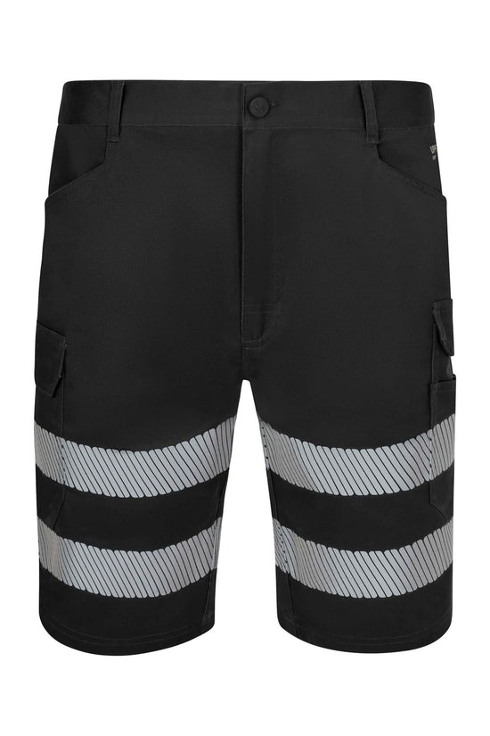 Bermudas Stretch com Faixas Segmentadas de Visibilidade Melhorada-Preto - 00-XS-RAG-Tailors-Fardas-e-Uniformes-Vestuario-Pro