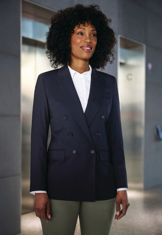Blazer Feminino Transpassado Perdita-Azul Marinho-34 (UK 6)-RAG-Tailors-Fardas-e-Uniformes-Vestuario-Pro