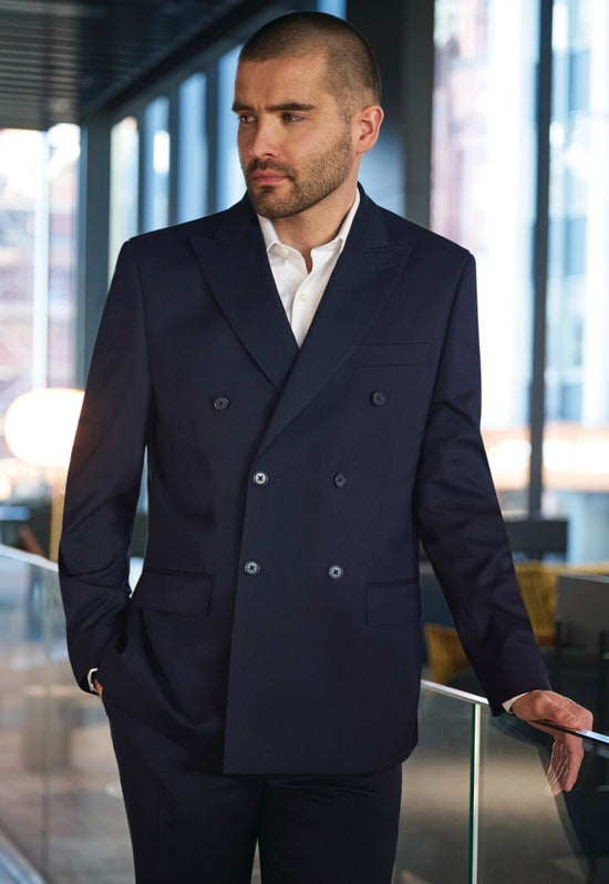 Blazer Masculino Ferdinand de Botões Duplos-Navy-44 (UK 34)-RAG-Tailors-Fardas-e-Uniformes-Vestuario-Pro