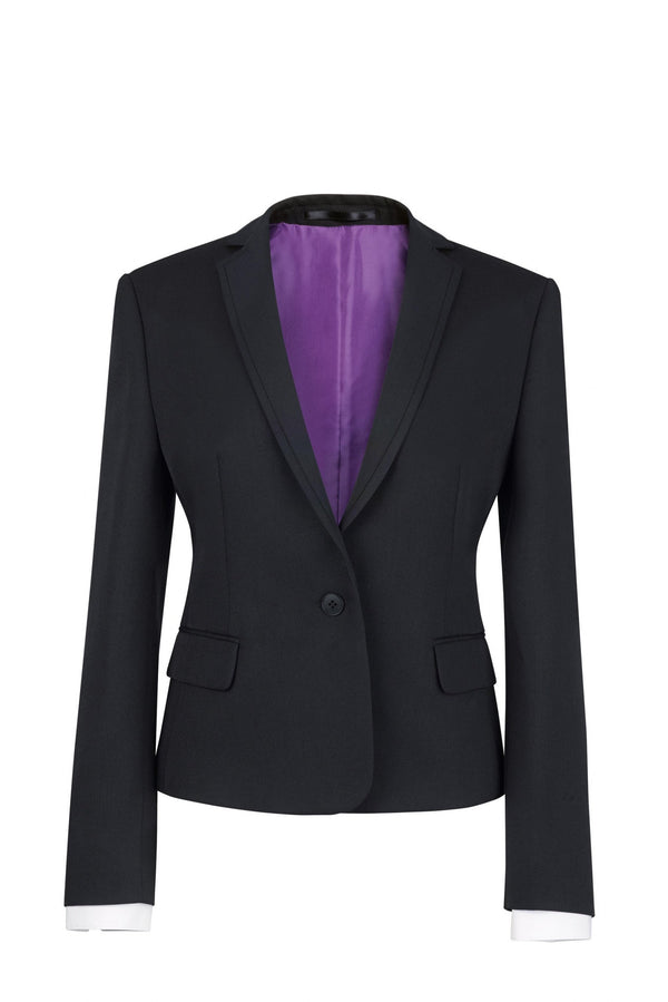 Blazer de senhora Saturn-Preto-32 EU (4 UK)-RAG-Tailors-Fardas-e-Uniformes-Vestuario-Pro