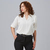 Blusa Feminina de Manga Arregaçável Michelle-Branco-101-XS-RAG-Tailors-Fardas-e-Uniformes-Vestuario-Pro