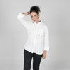 Blusa Senhora manga 3\4 Algodão elástico-Branco-XS-RAG-Tailors-Fardas-e-Uniformes-Vestuario-Pro