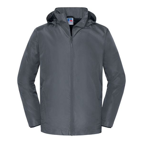 Blusão Shell Impermeável Essential Homem-Cinzento Ferro-XS-RAG-Tailors-Fardas-e-Uniformes-Vestuario-Pro