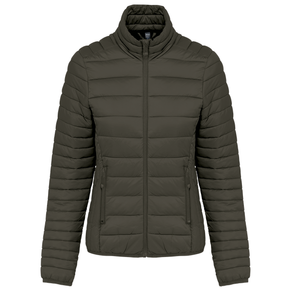 Blusão acolchoado leve de senhora-Caqui Escuro-S-RAG-Tailors-Fardas-e-Uniformes-Vestuario-Pro