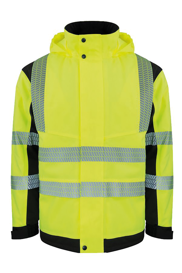 Blusão de Chuva de Alta Visibilidade Copenhagen-Amarelo Alta Visibilidade / Preto-S-RAG-Tailors-Fardas-e-Uniformes-Vestuario-Pro