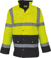 Blusão de alta visibilidade bicolor-Hi Vis Amarelo / Azul Marinho-S-RAG-Tailors-Fardas-e-Uniformes-Vestuario-Pro