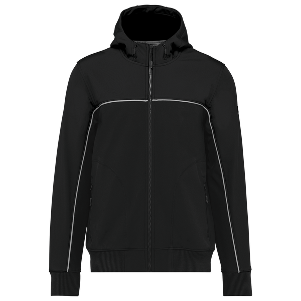 Blusão softshell bicolor com 3 camadas unissexo-Preto-S-RAG-Tailors-Fardas-e-Uniformes-Vestuario-Pro