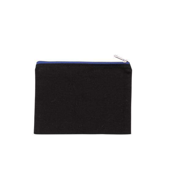 Bolsa em Algodão Canvas – Modelo Médio-Preto / Azul Royal-Único-RAG-Tailors-Fardas-e-Uniformes-Vestuario-Pro