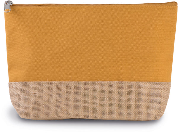 Bolsa em tecido de algodão e juta-Cumin Yellow / Natural-Único-RAG-Tailors-Fardas-e-Uniformes-Vestuario-Pro
